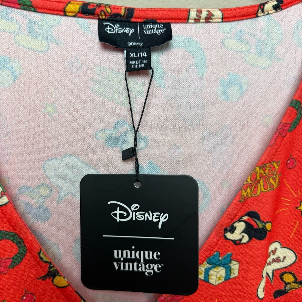 Disney | Unique Vintage Mickey and Minnie Christmas Dress - Picture 4 of 6